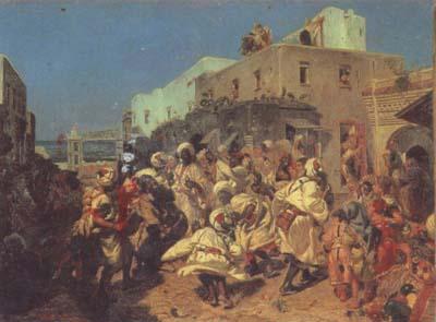 Alfred Dehodencq Blacks Dancing in Tangiers (san26) oil painting picture